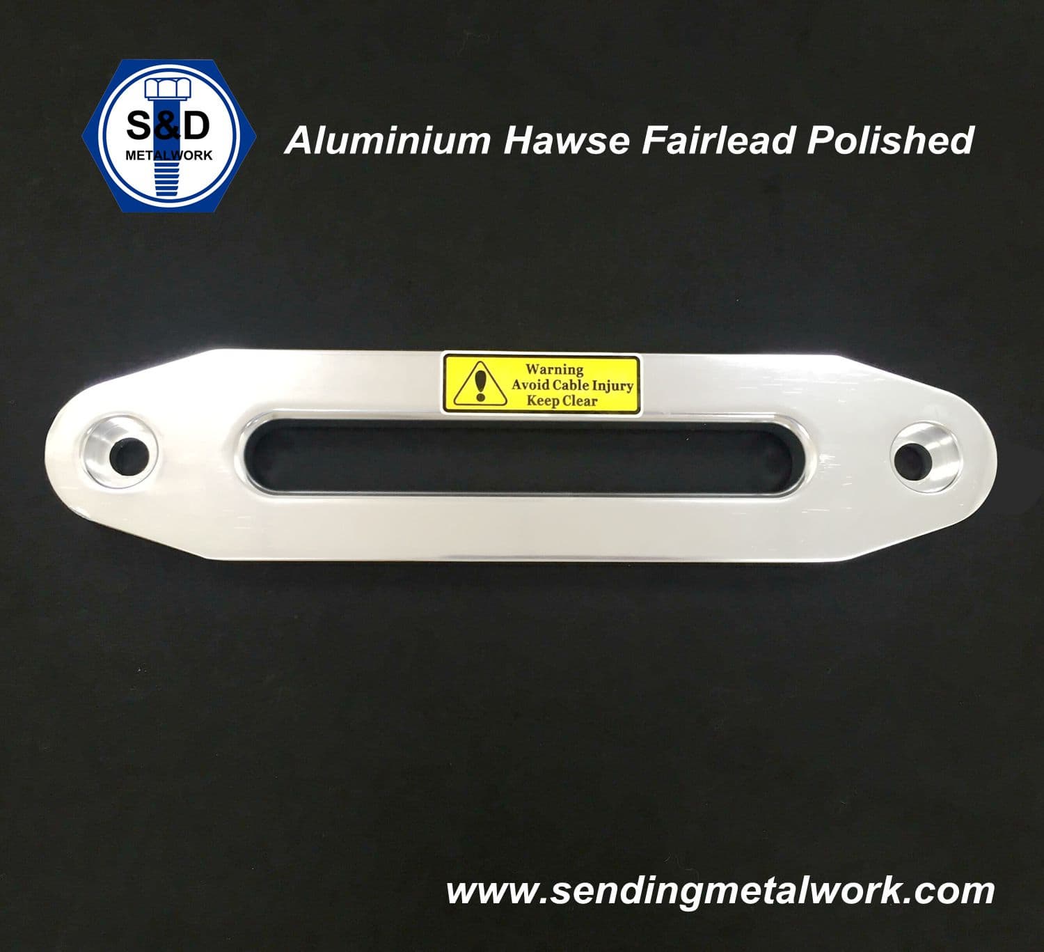 Aluminium Hawse Fairlead 8000lbs_12000lbs Polished